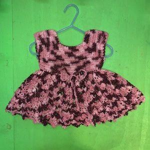 Baby dress handmade crocheted